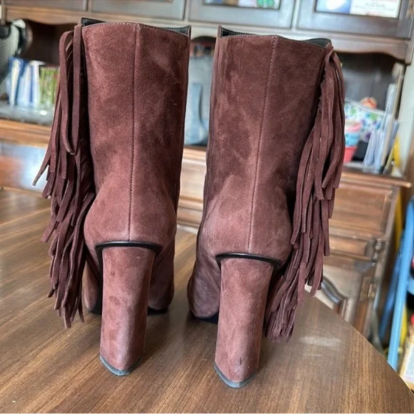 Giuseppe Zanotti Alabama Fringe Suede Boots 39.5 - Picture 6 of 11